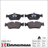 1X Zimmermann 21925.175.1 Bremsbelagsatz FüR BMW 3 Z4 Z3 E46 E36 E85