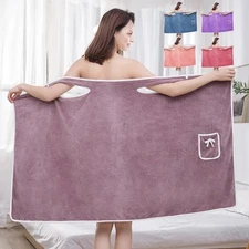 Wearable Ladies Bath Towel Shower Wrap Towel Dress Fast Drying Bath for Women