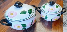 Villeroy & Boch Wildrose von ASTA Fissler 2 St. Set Emaille Kochtopfen