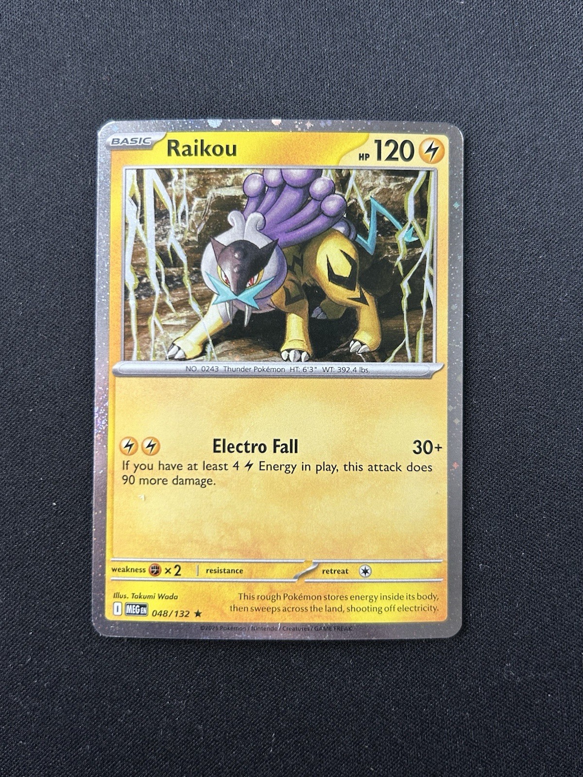 Raikou - (Cosmo Holo) 048/132 Me01: Mega Evolution Holo