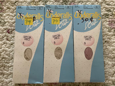 Vintage Hanes Underalls Dot Pantyhose  Panties All In One Size C-D 3 Pair