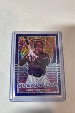 2021 Panini Chronicles - Overdrive Luis Robert #15 Blue Velocity