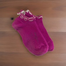 VTG Socks Jean Edward  s Acrylic Low Cut Booties USA 70's 80s Purple/Pink Golf