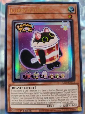 Yu-Gi-Oh CUPSY YUMMY 1st Edition Ultra RARE JUSH-EN016 Plus Bonus