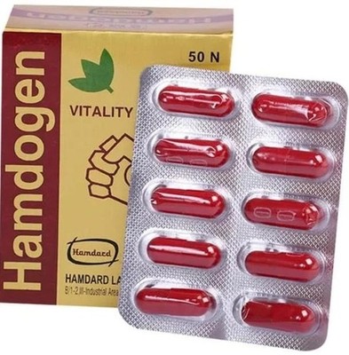 Hamdard HAMDOGEN Vitality 60 Kapseln für Männer Wellness Herbal Unani schnell...