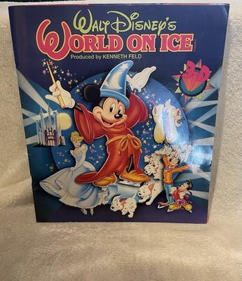 Vintage 1995 Walt Disney's World On Ice Program Book Souvenir W/3D