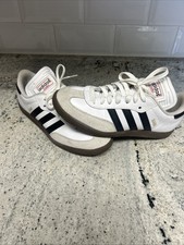 Size 8 adidas Men  s Samba Indoor White Gum Women  s Size 9 Soccer Unisex 772109  