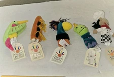 Manhattan Toy Chiller Dillers Finger Puppets Lot Of 5 Variety NWT