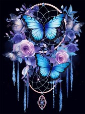 Dream Catcher 5D Diamond Art Kits, Butterfly Diamond Painting Kits for Adults...