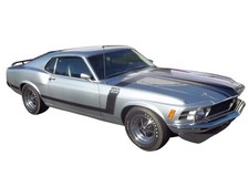 1970 Ford Mustang Boss 302 Special Order Light Silver 118 Car By Acme A1801893