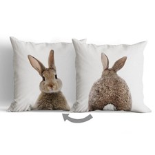 Bunny Pillow Covers, Easter Throw Pillows Cover, Bunny Pillow Covers 18"X18" ...