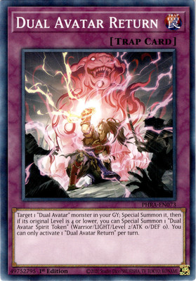 PHRA-EN073 Dual Avatar Return NM Mint 1st Ed (Combined Post)