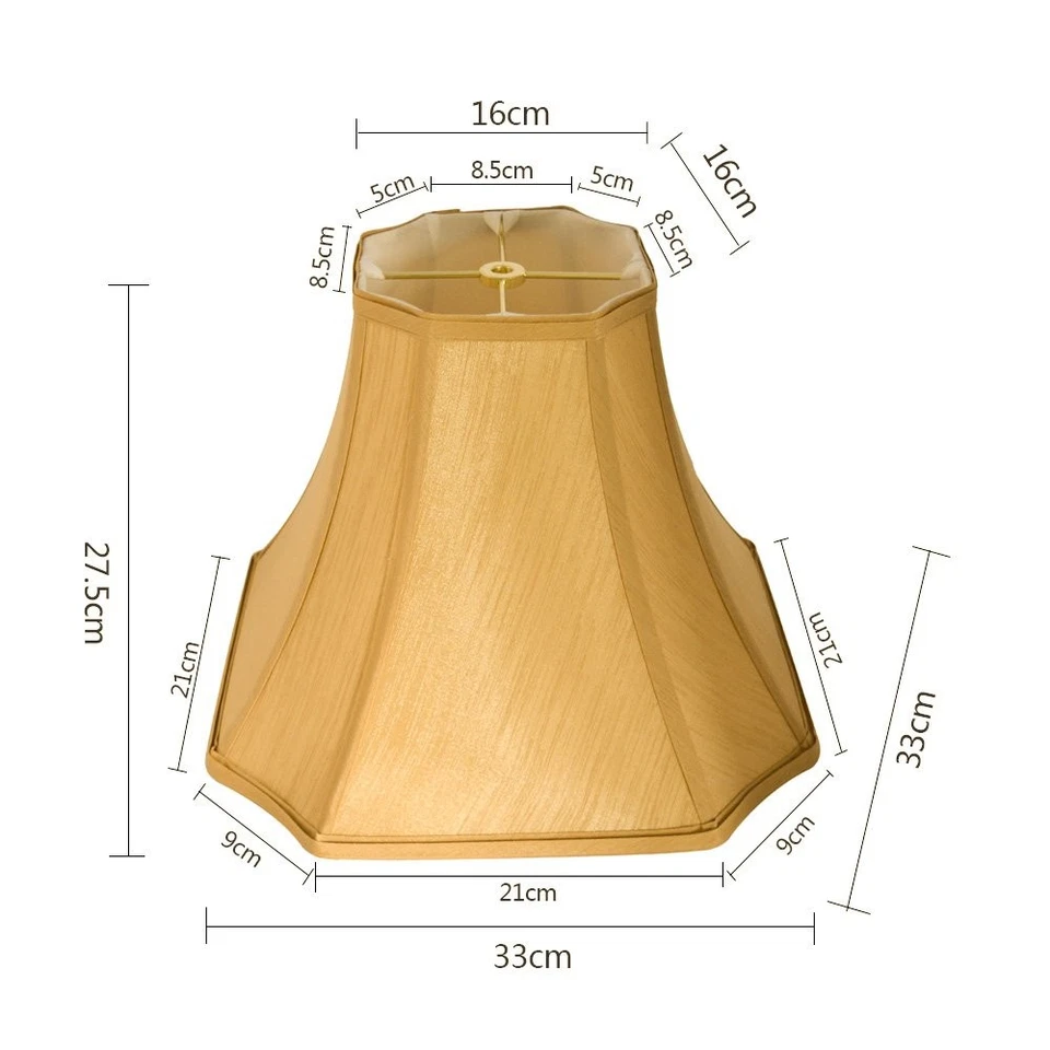 Antigua pantalla de lámpara de campana real octogonal para pantalla de pie y lámpara de mesa, (6... Foto 2 de 4