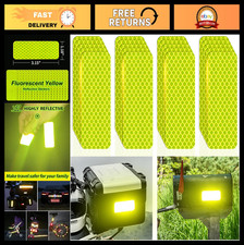20 Pcs Fluorescent Yellow-Green Reflective Stickers Tape for Car, Truck, Bike,