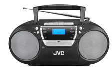 JVC Boombox MP3 CDR/MP3 CDRW/CDA/Btooth/MP3 USB/DAB+/FM/Cassette Tape Player