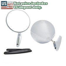 For Opel Olympia Rekord A B C P Iii Pair Stainless Door Mirrors Lh Rh 2pcs For Opel Olympia Rekord A B C P Iii Pair Stainless Door Mirrors Lh Rh 2pcs