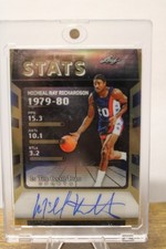 2025 Leaf In The Game Used Michael Ray Richardson Video Game Stats Auto 23/35