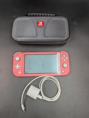 Nintendo Switch Lite HDH-001 Coral Handheld Console 32GB Tested Working