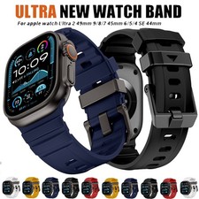 Silicone Strap Sport Band for Apple Watch 11 10 9 8 7 6 SE 44/45/46/49mm Ultra 3