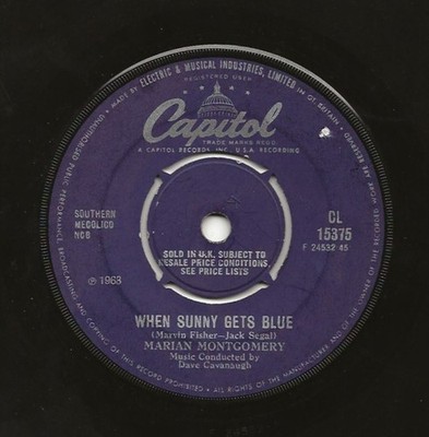 Marian Montgomery - Wenn Sunny blau wird / Teach Me Tonight (7'')