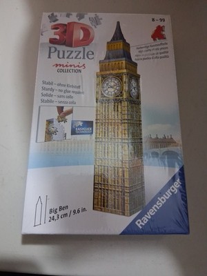 Ravensburger 3D Puzzle Minis Collection ''Big Ben'' 60 Pieces Jigsaw NEW & SEALED
