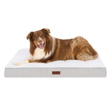 Furhaven Orthopedic Dog Bed - Classic Cushion Plush Tufted Top, Supportive Jumbo