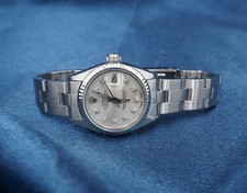 Ladies Rolex Date 6917 Stainless Steel 14k Warranty 26mm Oyster 6.25" W1162