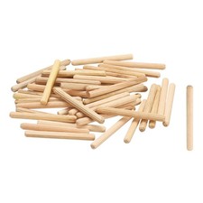 Wooden Dowel Pins 3/16"x 2" 5mm x 50mm Straight Dowel Rods Count 100