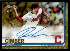2019 Topps Chrome #RA-AC Adam Cimber Rookie Autographs Gold Refractor #36/50