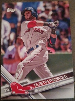 2017 Topps - Image Variation Dustin Pedroia #130 In Dugout