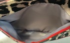 Coach Red Leopard Print Canvas Leather Crossbody Bag Silver Hardware Turnlock — photo 5