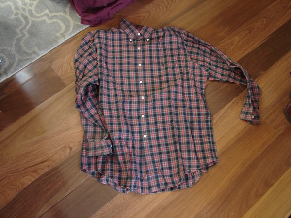 Polo Ralph Lauren Button Down Shirt Mens 16 1/2 34/35 Plaid Yarmouth 100% Cotton