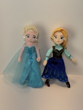 Disney Frozen Just Play Plush Dolls Anna Elsa 10 Soft Bodies