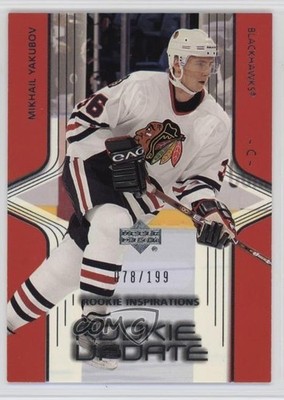 2003-04 Upper Deck Rookie Update /199 Mikhail Yakubov #209 RC qc1