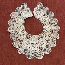Vintage Cotton Crocheted Detached Collar