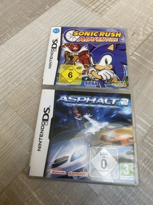 Sonic Rush Adventures + Asphalt Urban GT 2 2 Spiele Nintendo DS
