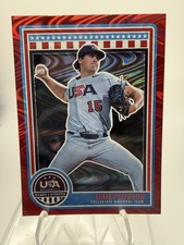 2025 Panini Stars and Stripes - Liam Peterson #56 Red Swirl /249 (RC)