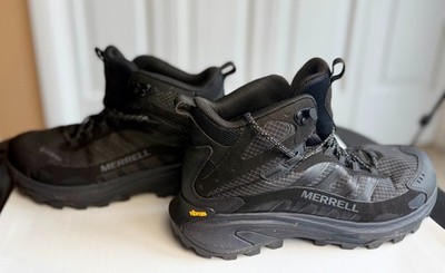 Men's Moab Speed 2 Mid GORE-TEX  Size 9.5 Only Wore Once Black Perfect Condition