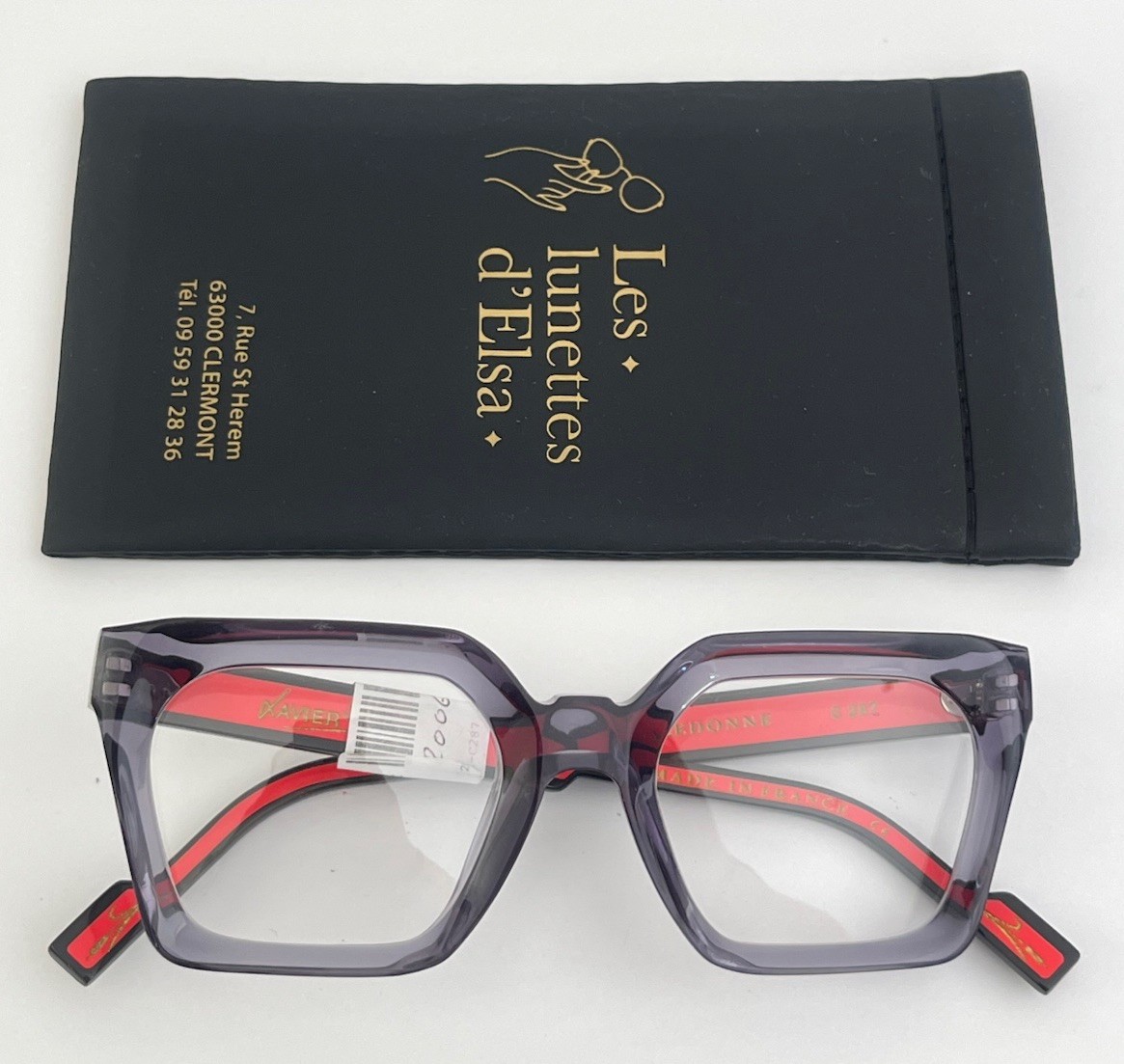 Monture de vue neuve femme signée Xavier Derome, l'élégance artisanale Made in France