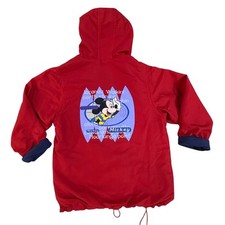 VINTAGE Y2K Mickey Mouse Disney Hawaiian Cruise Reversible Jacket Unisex Medium