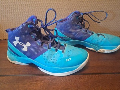 UNDER ARMOUR Size 8.5 Father to Son Curry 2 Teal Shoes Purple Lace Up Sneaker Under Armour Curry One - Father To Son - Jun 2015  main image 4