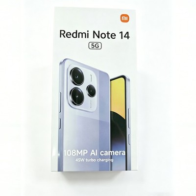 Xiaomi Redmi Note 14 5G 8G 128G Global Unlocked Android Phone Black New Sealed
