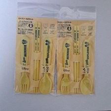 Disney Mickey Minnie Kids 3-Piece Cutlery Set 2 Sets, Microwave Safe