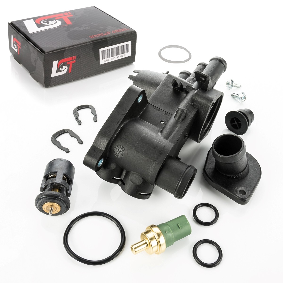 Thermostat Housing Coolant Sensor Thermostat for VW BORA 1J GOLF 4 IV 1.4 1.6