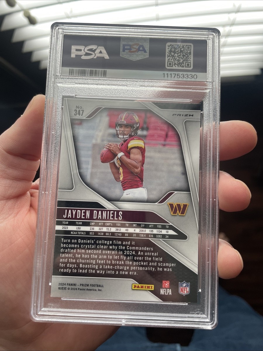 2024 Panini Prizm Jayden Daniels RC Green Wave PSA 10 | eBay