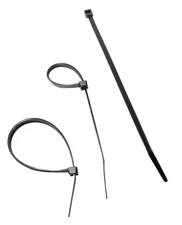 Black Tie Wraps for Shade Fabric Attachment 20 Count Outdoor Screen Accessories