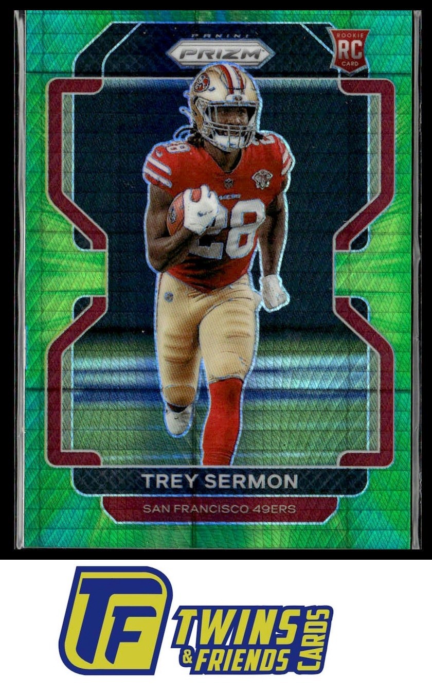 2021 Panini Prizm #354 Trey Sermon Hyper #/175