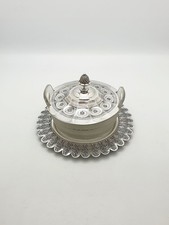 Lovely Antique Victorian Butter Dish with Glass Liner – circa 1880