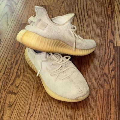 adidas Yeezy Boost 350 V2 Men s Low Top Lace-Up Sneakers Beige/Yellow
