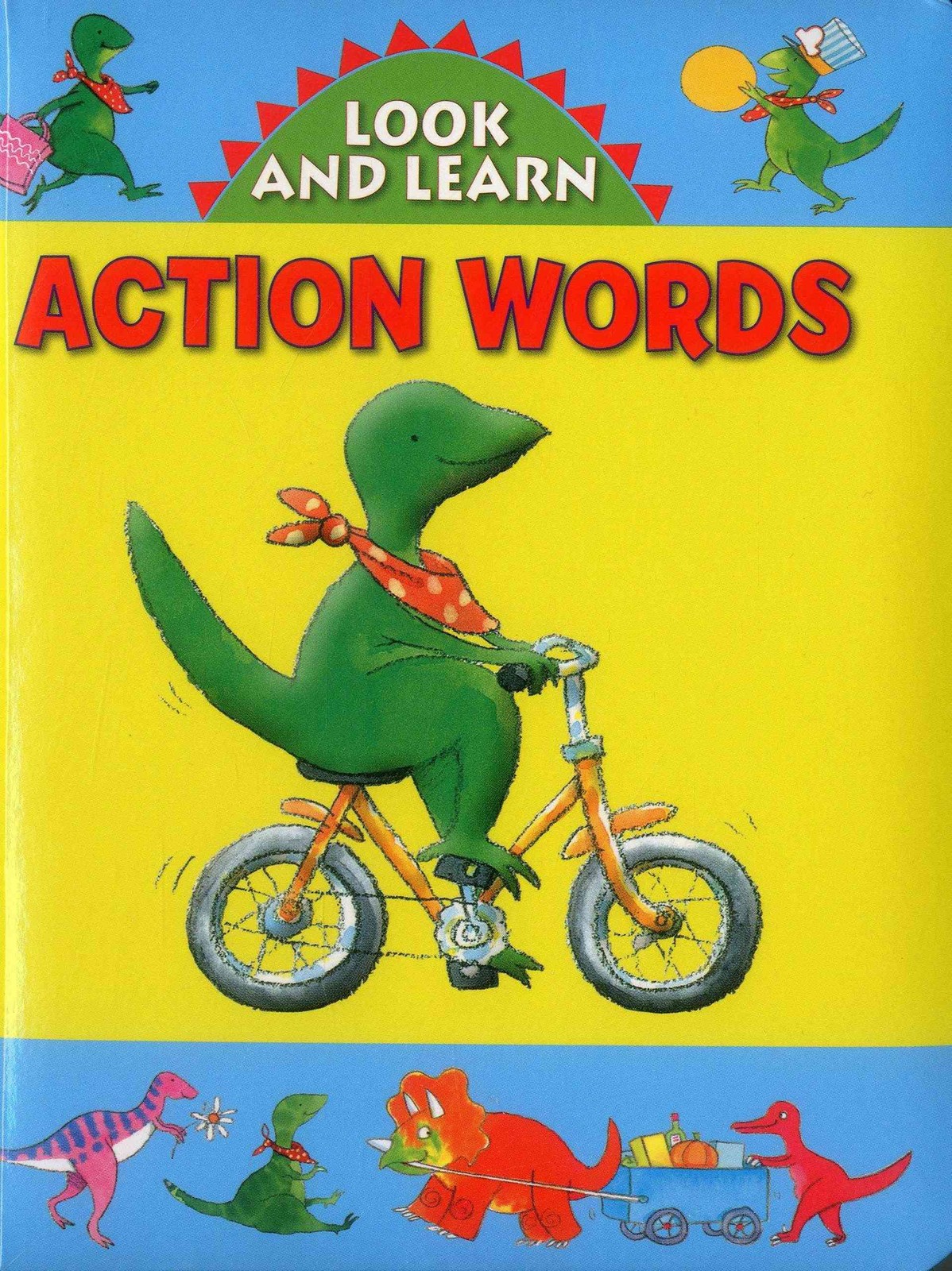 Look and Learn with Little Dino: Action Words (Board book)